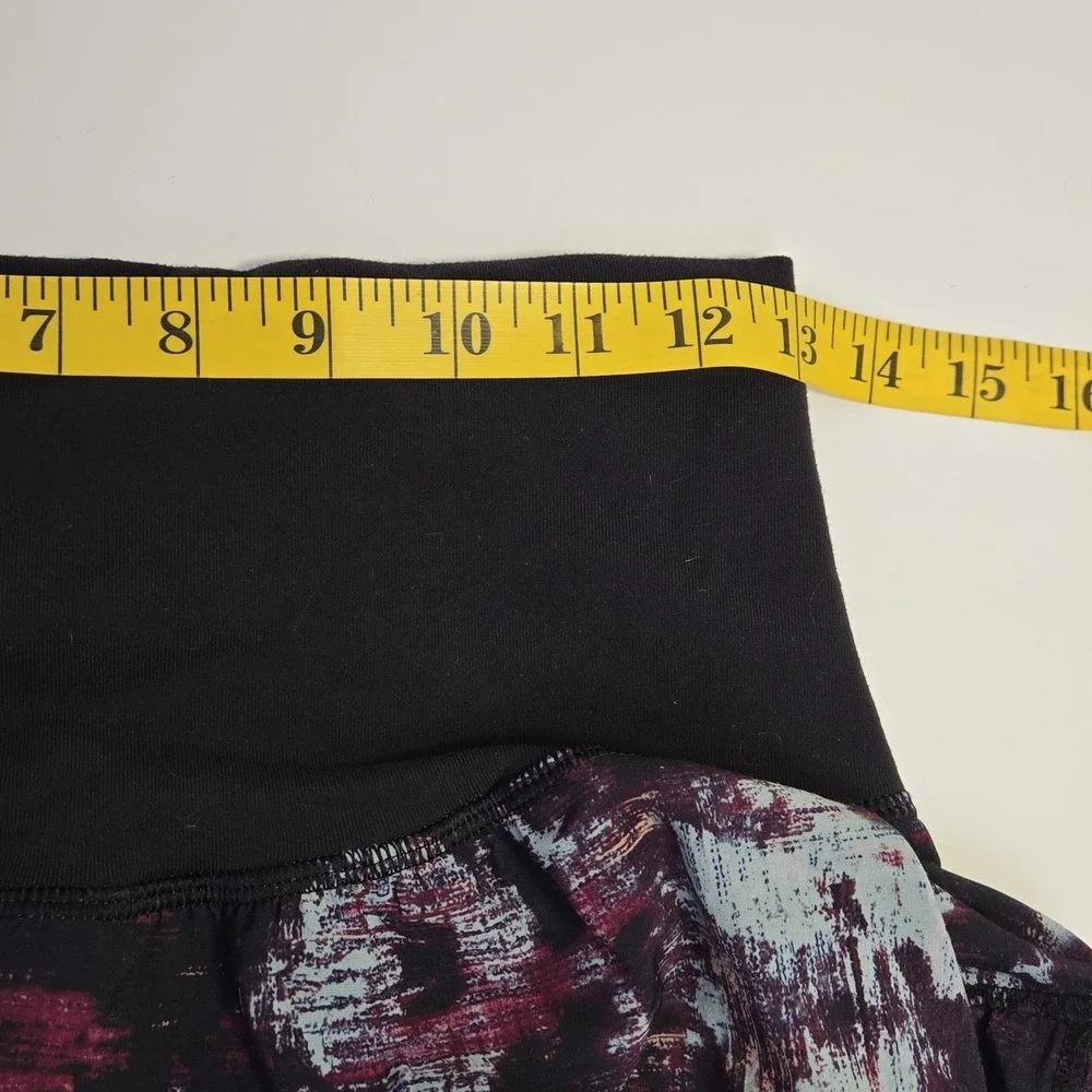 Lululemon Tranquil Crop Pants High Waist Kara Blossom Multi Black Size 8 Lounge